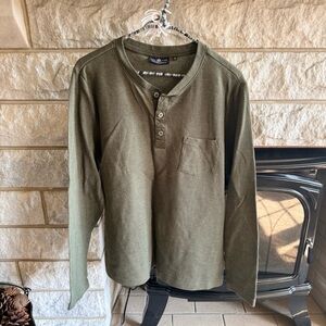 Royal Class Selection Olive Long Sleeve Henley Large